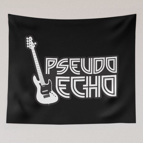 Aperçu de l'œuvre Guitare Pseudo Echo - noir et blanc créée et vendue par poledancedesign.