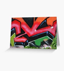 Graffiti close up - Greeting Card