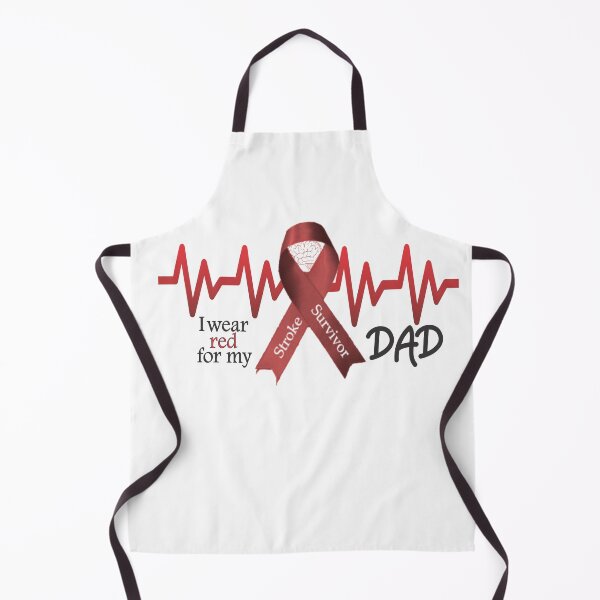 Item preview, Stroke Survivor I Wear Red For My Dad Red Ribbon Surviving a Stroke designed and sold by Hanlar.