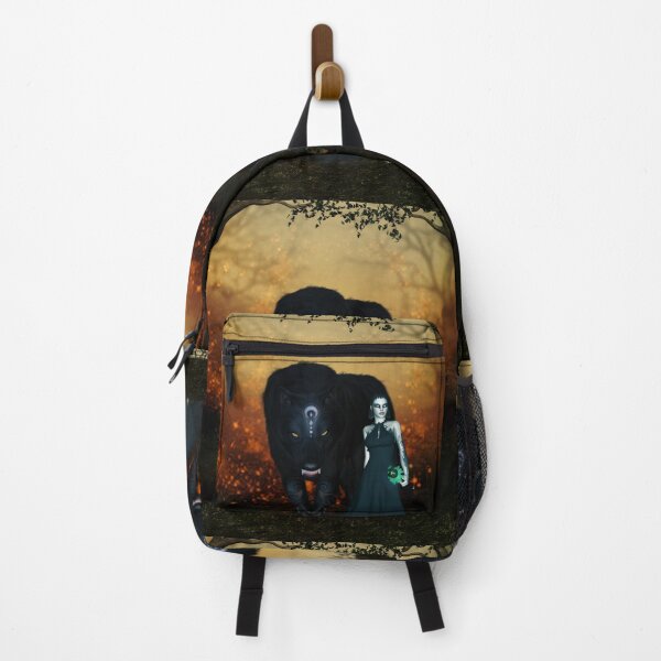 Item preview, Awesome wolf with fairy in the dark night designed and sold by nicky2342.