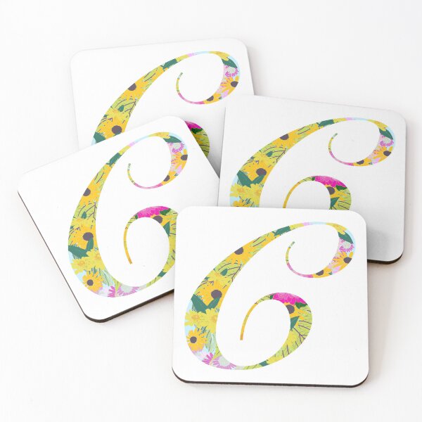 Item preview, Monogram Floral Cursive Letter C designed and sold by sporadicdoodlin.