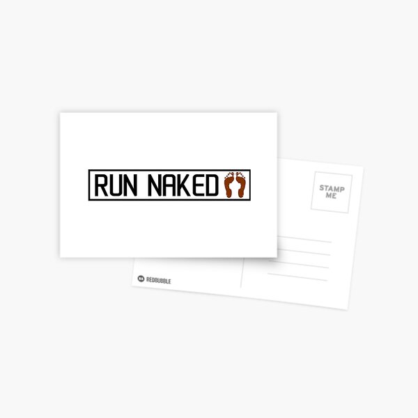 Run naked Postcard