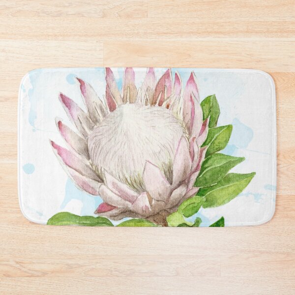 Item preview, King Protea Flower in Watercolour designed and sold by Genevieve Cooper.