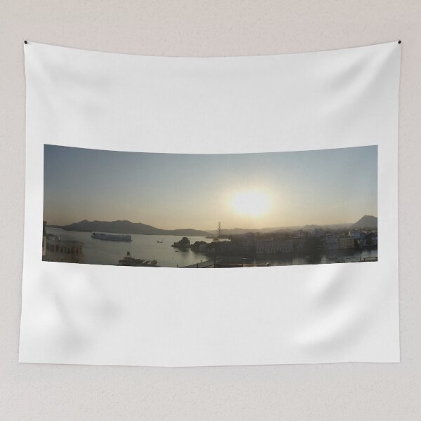 Item preview, Lake Udaipur, Indian sunset designed and sold by Zooburbia.
