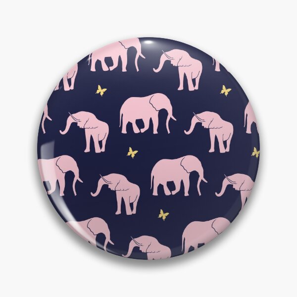 Aperçu de l'œuvre Imprimé éléphant rose créée et vendue par Patterns-By-Lou.