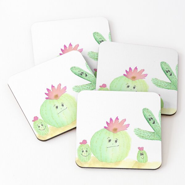 Item preview, Happy Little Cactus Family designed and sold by WallaceColor.