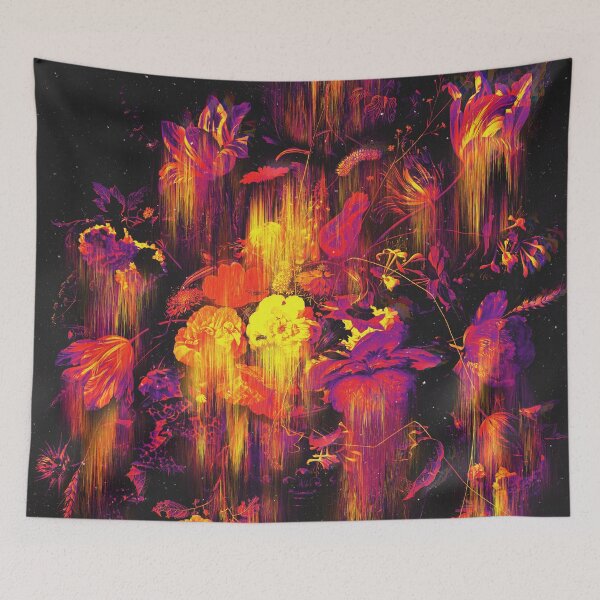 Item preview, Dark Flowers Floral Glitch Art designed and sold by ind3finite.