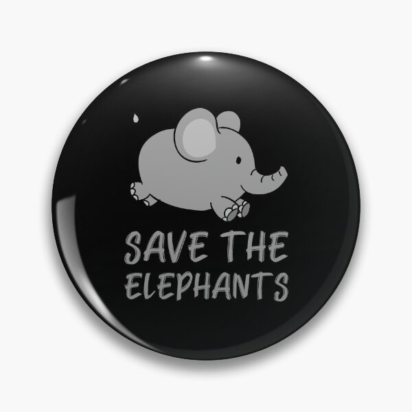 Item preview, Save the Elephants Cute Running Elephant designed and sold by javes93.