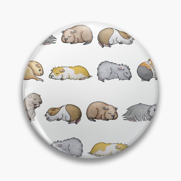 Item preview, Sleepy Guinea Pigs designed and sold by cupofcolour.