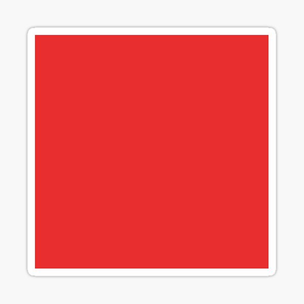 Solid Red Stickers Redbubble - bright red decal roblox