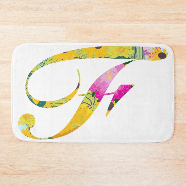 Item preview, Monogram Floral Cursive Letter F designed and sold by sporadicdoodlin.