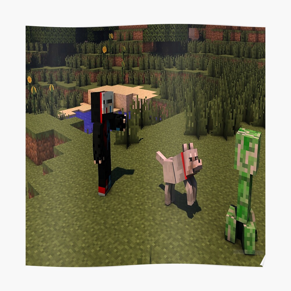 Minecraft Boy Creeper Minecraft World Angry Wolf Minecraft Galaxy Sticker By Kiri 311 Redbubble