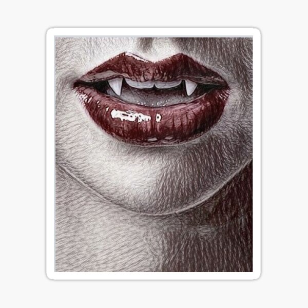 mouth boca vampire vampiro anime sticker by @angelic_mei