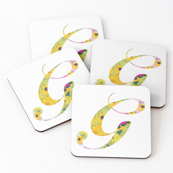 Item preview, Monogram Floral Cursive Letter G designed and sold by sporadicdoodlin.