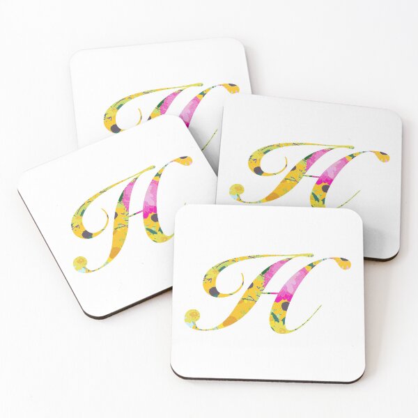 Item preview, Monogram Floral Cursive Letter H designed and sold by sporadicdoodlin.