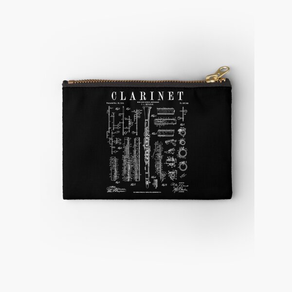 Item preview, Clarinet Vintage Patent Clarinetist Drawing Print designed and sold by GrandeDuc.