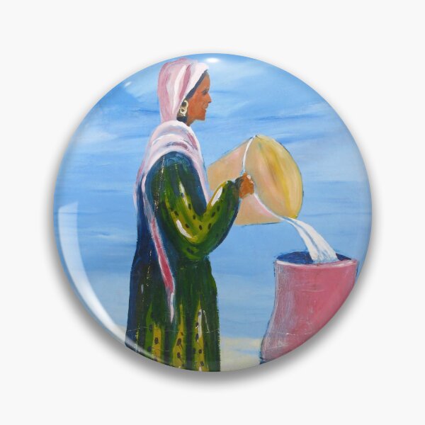 Item preview, A Nubian Woman filling her Water Urn designed and sold by Marilyn Harris.