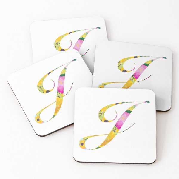 Item preview, Monogram Floral Cursive Letter J designed and sold by sporadicdoodlin.