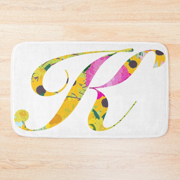 Item preview, Monogram Floral Cursive Letter K designed and sold by sporadicdoodlin.