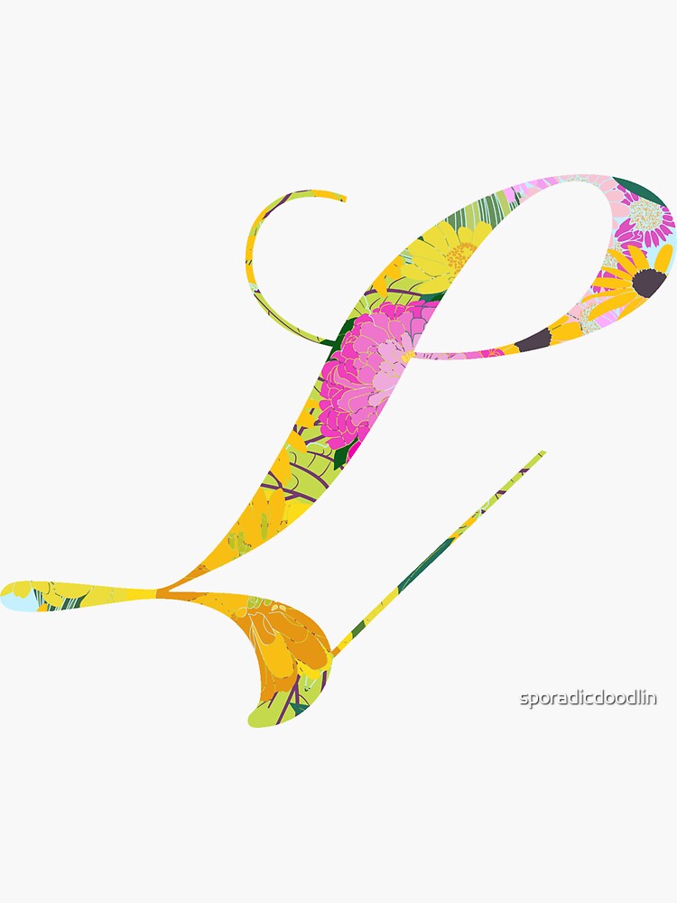 Monogram Galaxy Cursive Letter F Sticker for Sale by sporadicdoodlin