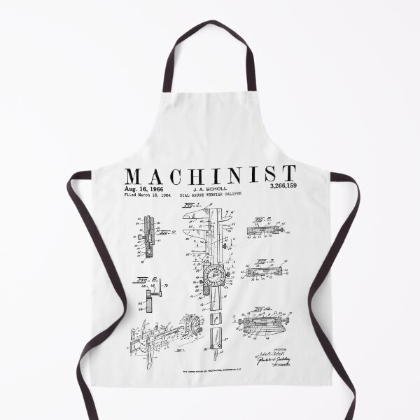Item preview, Funny Machinist Vintage Dial Caliper Patent Print Drawing designed and sold by GrandeDuc.
