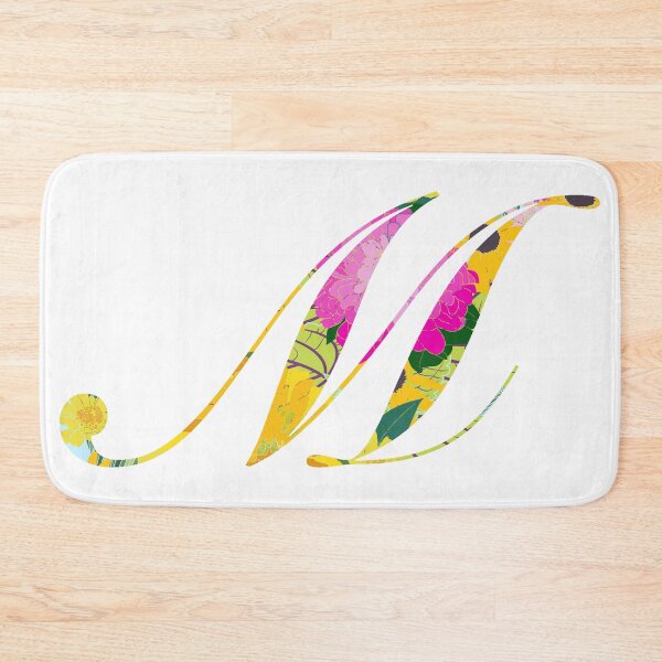 Item preview, Monogram Floral Cursive Letter M designed and sold by sporadicdoodlin.