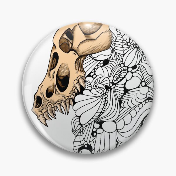Item preview, Dragon skull line design designed and sold by Necrodeciple.
