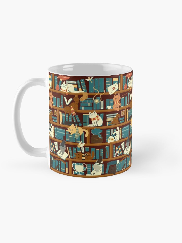 Thumbnail 3 of 6, Coffee Mug, Library Magic School designed and sold by TaylorRoss1.