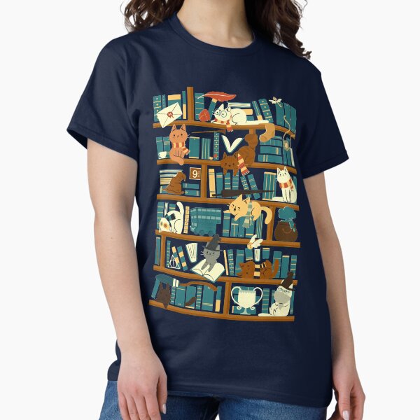 Vista previa del artículo con la obra «Biblioteca Escuela de Magia», diseñado y vendido por TaylorRoss1.