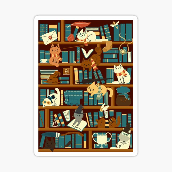 Library Magic School Sticker