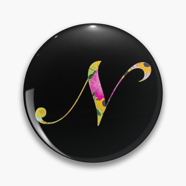 Item preview, Monogram Floral Cursive Letter N designed and sold by sporadicdoodlin.