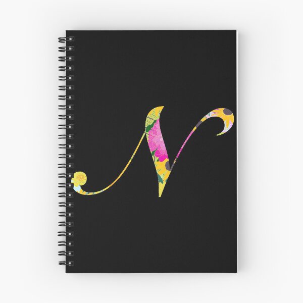 Item preview, Monogram Floral Cursive Letter N designed and sold by sporadicdoodlin.