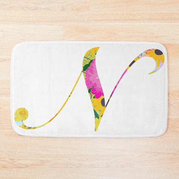 Item preview, Monogram Floral Cursive Letter N designed and sold by sporadicdoodlin.