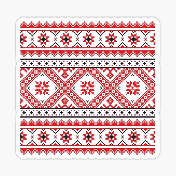 Ukrainian embroidery Sticker