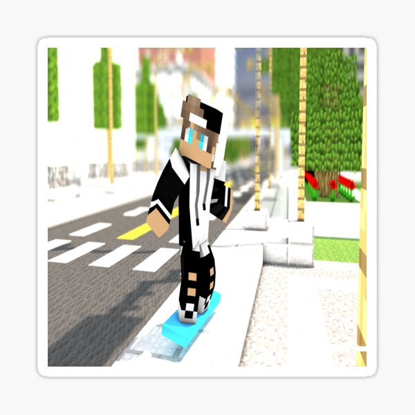 "minecraft boy/ cool minecraft boy/ minecraft skater boy /best game