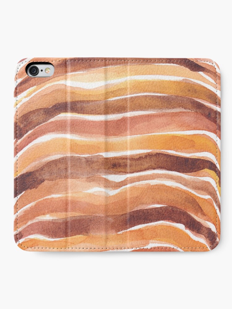 Alternate view of Tiger animal print_hand painted watercolour iPhone Wallet