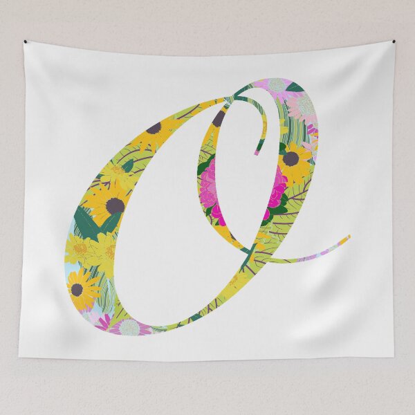 Item preview, Monogram Floral Cursive Letter O designed and sold by sporadicdoodlin.