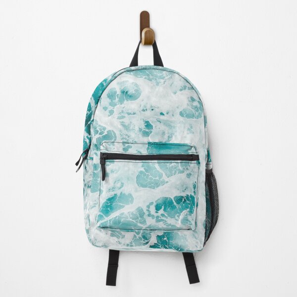 blue ocean wave Backpack