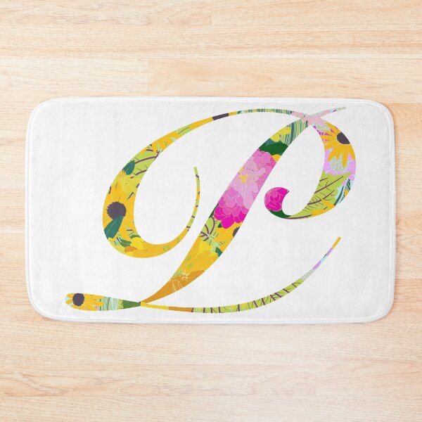 Item preview, Monogram Floral Cursive Letter P designed and sold by sporadicdoodlin.