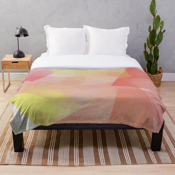 Item preview, Pintura abstracta de durazno y flores designed and sold by PatPatPatterns.