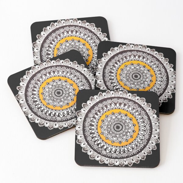 Item preview, Yellow flower mandala  designed and sold by Mermaidssparkle.