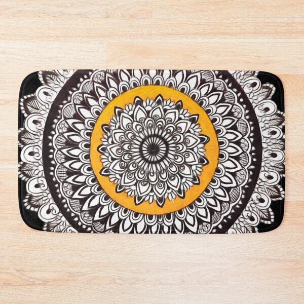 Item preview, Yellow flower mandala  designed and sold by Mermaidssparkle.