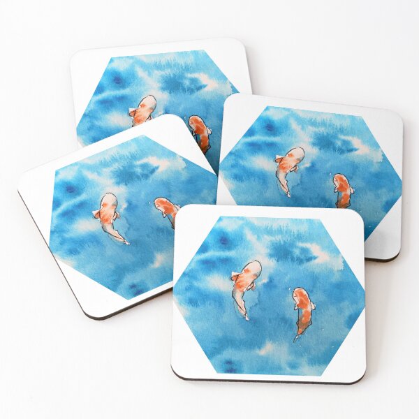 Item preview, koi fish hexagon tessellate designed and sold by shanz-arts.