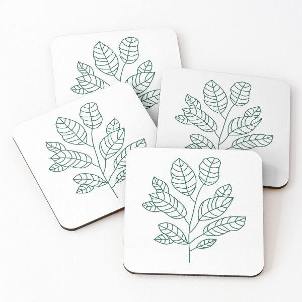 Item preview, Modern Leafy Green Fiddle-Leaf Fig Plant Outline - Transparent designed and sold by DesignsByGG.