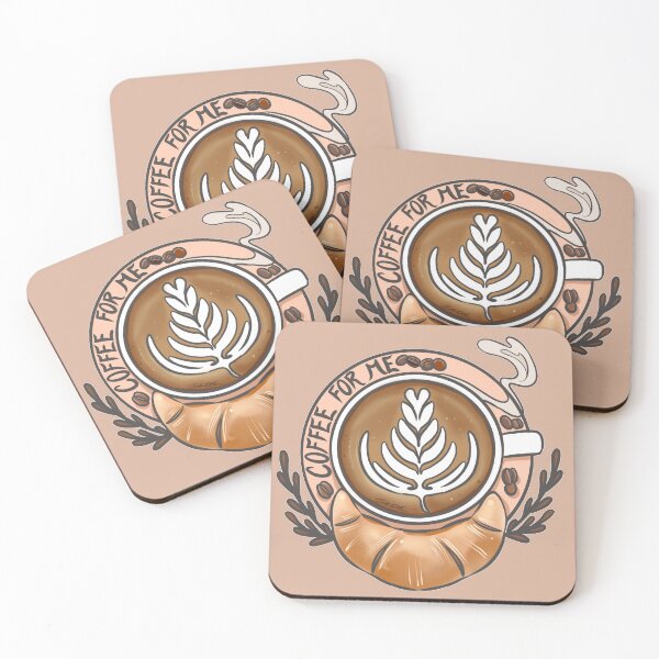 Item preview, Latte and Croissant Coffee For Me designed and sold by SabrinaSana.