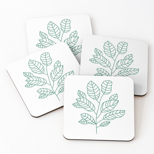 Item preview, Modern Leafy Green Fiddle-Leaf Fig Plant Outline - White Background designed and sold by DesignsByGG.