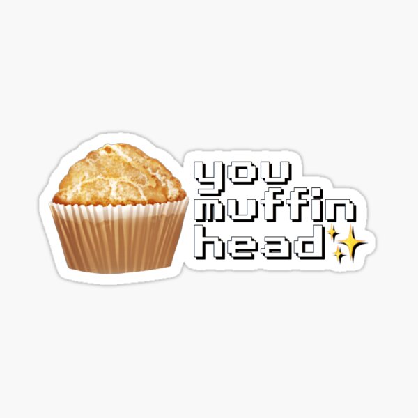 muffin head Sticker