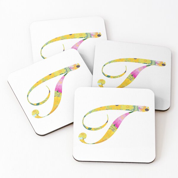 Item preview, Monogram Floral Cursive Letter T designed and sold by sporadicdoodlin.