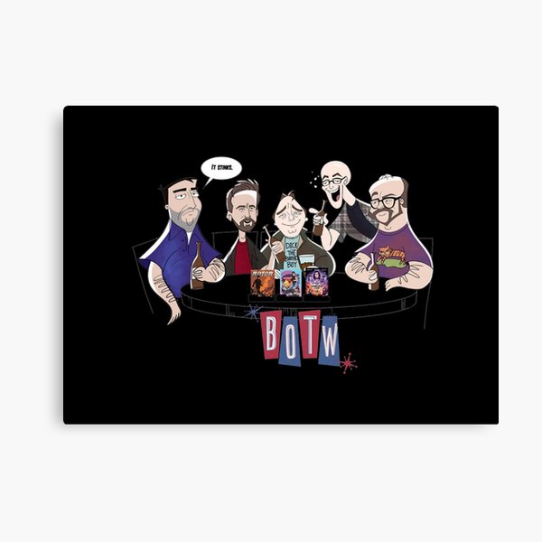 Red Letter Media As Cartoon Characters Canvas Print
