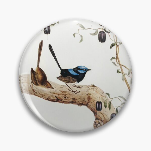 Item preview, Gould Blue Wrens designed and sold by upoutandaway.